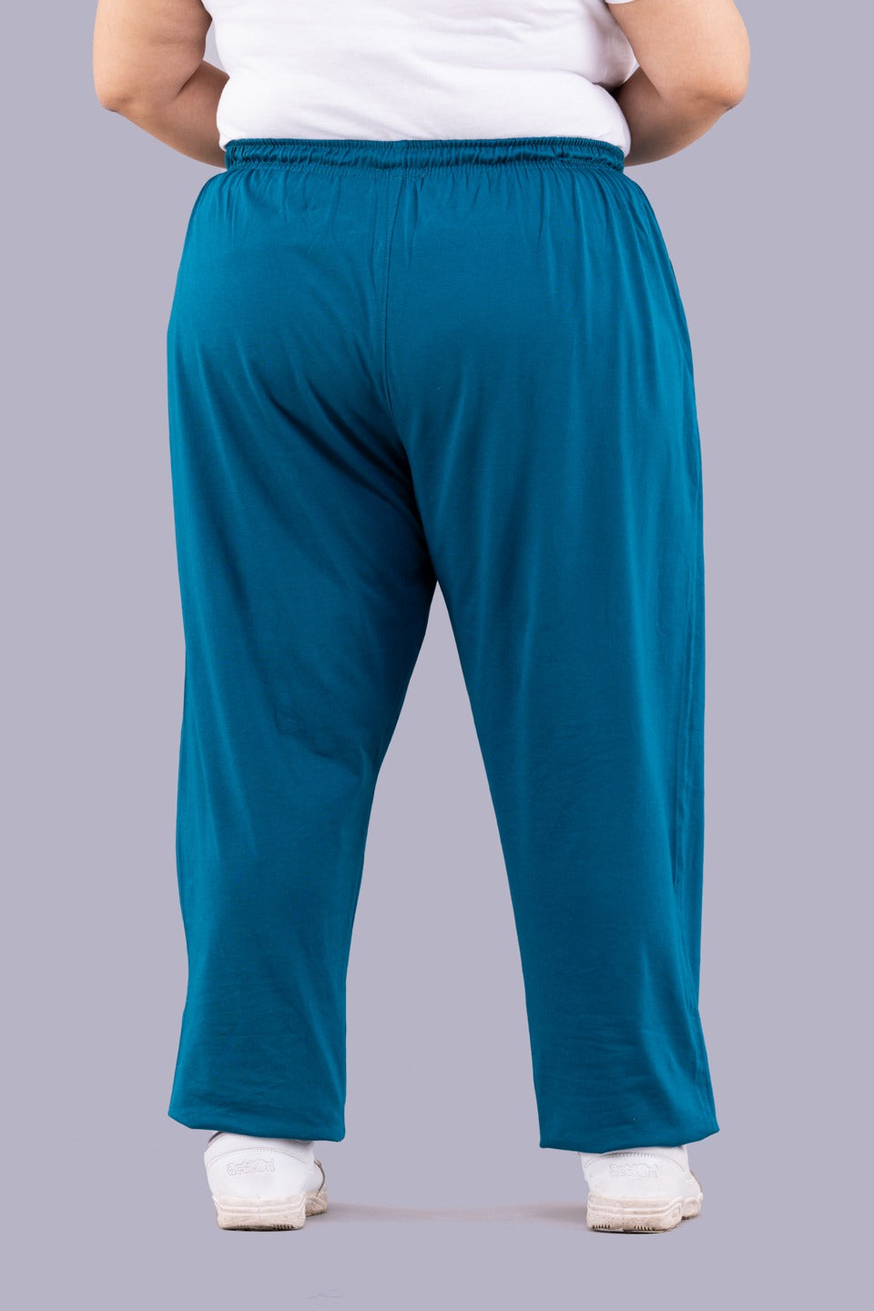 Buy Comfortable Plus Size Plain Cotton Track Pants For Women In