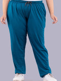 Women's Plus Size Relaxed Fit Mid-Rise Cotton Track