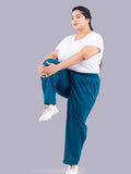 Women's Plus Size Grey Cotton Trackpant