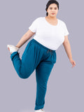 Women's Plus Size High Waist Cotton Track Pants