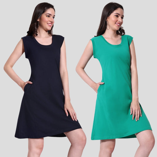 Breezy Summer Lounge Dress (Combo of 2) online in India at best prices