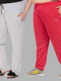 Stylish Cotton Track Pants For Women (Pack of 2) At Best Prices