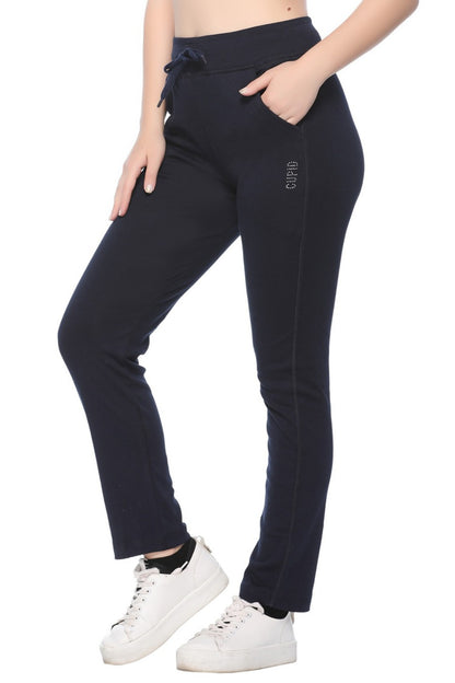 Buy Black Cotton Track Pants For Women At best Price