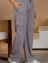 Women Smart Straight Fit Easy Wash Cargo Pants-