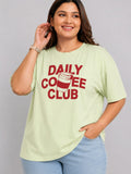 Cupid Woman Basic Printed Cotton Tees In Plus Sizes