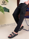 Men's Cotton Cargo Lower – Stretchable Regular Fit with Elastic Waist & Cargo Pockets