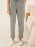 Cotton Printed All Day Night Pants For Women - Grey