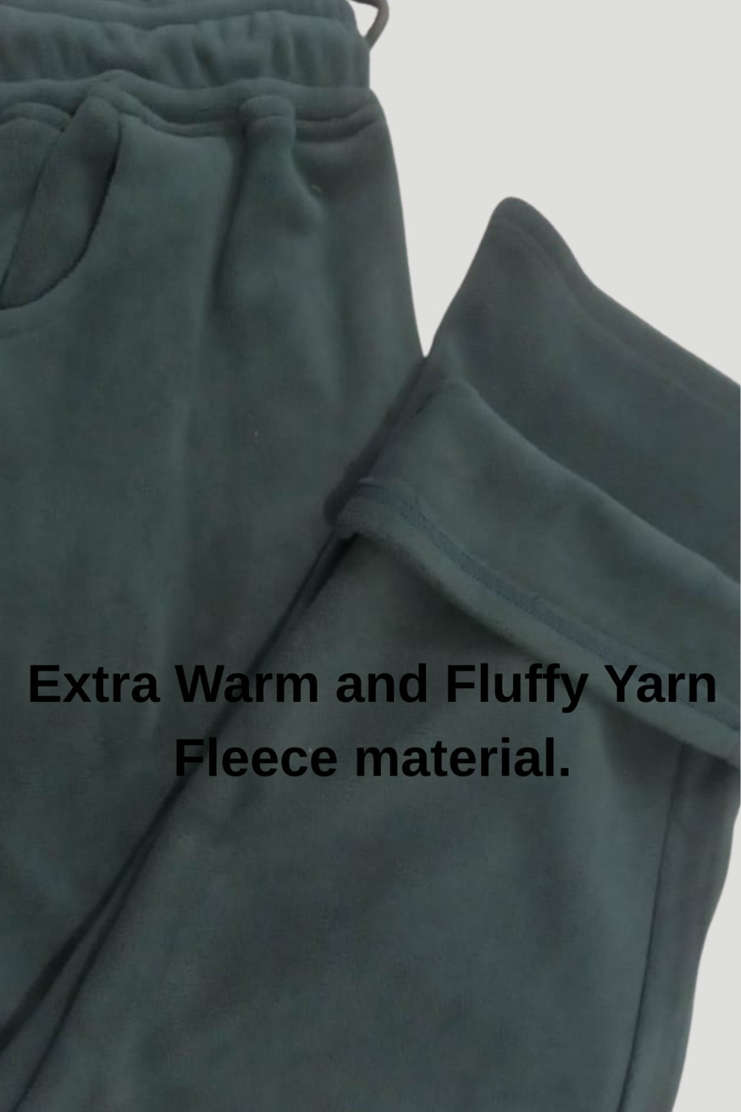 Cupid Warm Fleece Straight Pants-Winter Wear