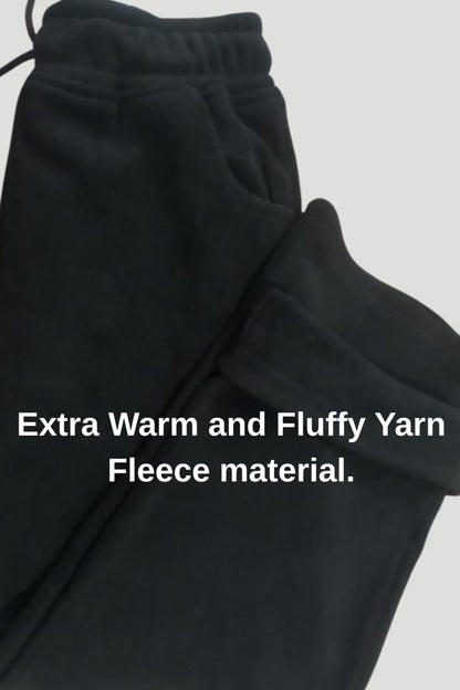 Cupid Warm Fleece Straight Pants-Winter Wear