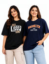 Cupid Cotton Oversize Fit T-Shirt for Women & Girls (Combo of 2)