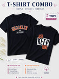 Cupid Cotton Oversize Fit T-Shirt for Women & Girls (Combo of 2)