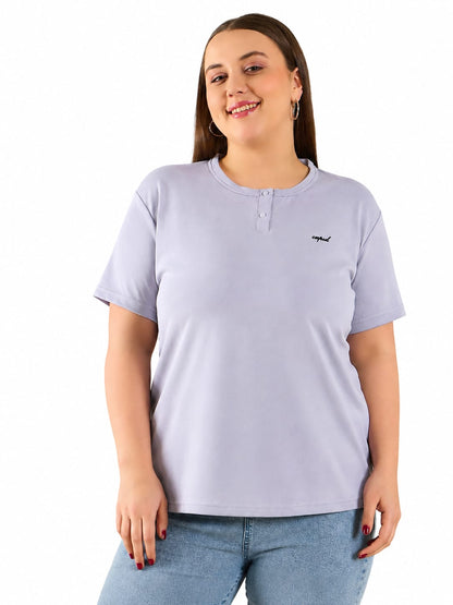 Cotton Casual Basic T-shirts For Summers -Regal Blue (Available  In Plus Sizes)