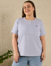 Cotton Casual T-shirts For Summers- Mid Grey (Available  In Plus Sizes)