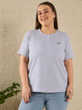 Cotton Casual T-shirts For Summers- Mid Grey (Available  In Plus Sizes)