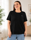 Cotton Casual Basic T-shirts For Summers - Midnight (Available  In Plus Sizes)
