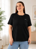 Cotton Casual Basic T-shirts For Summers - Midnight (Available  In Plus Sizes)