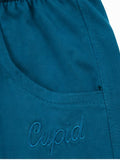 Cotton Capris For Women - Half Capri Pants - Teal Blue