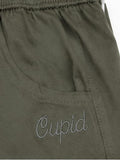 Plus Size Capris For Women - Cotton Capri Pants - Olive Green