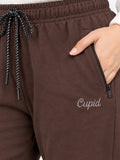 Winter Wear Cozy Fleece Track Pants - Dark Brown