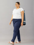 Blue Printed Pajamas For Women 