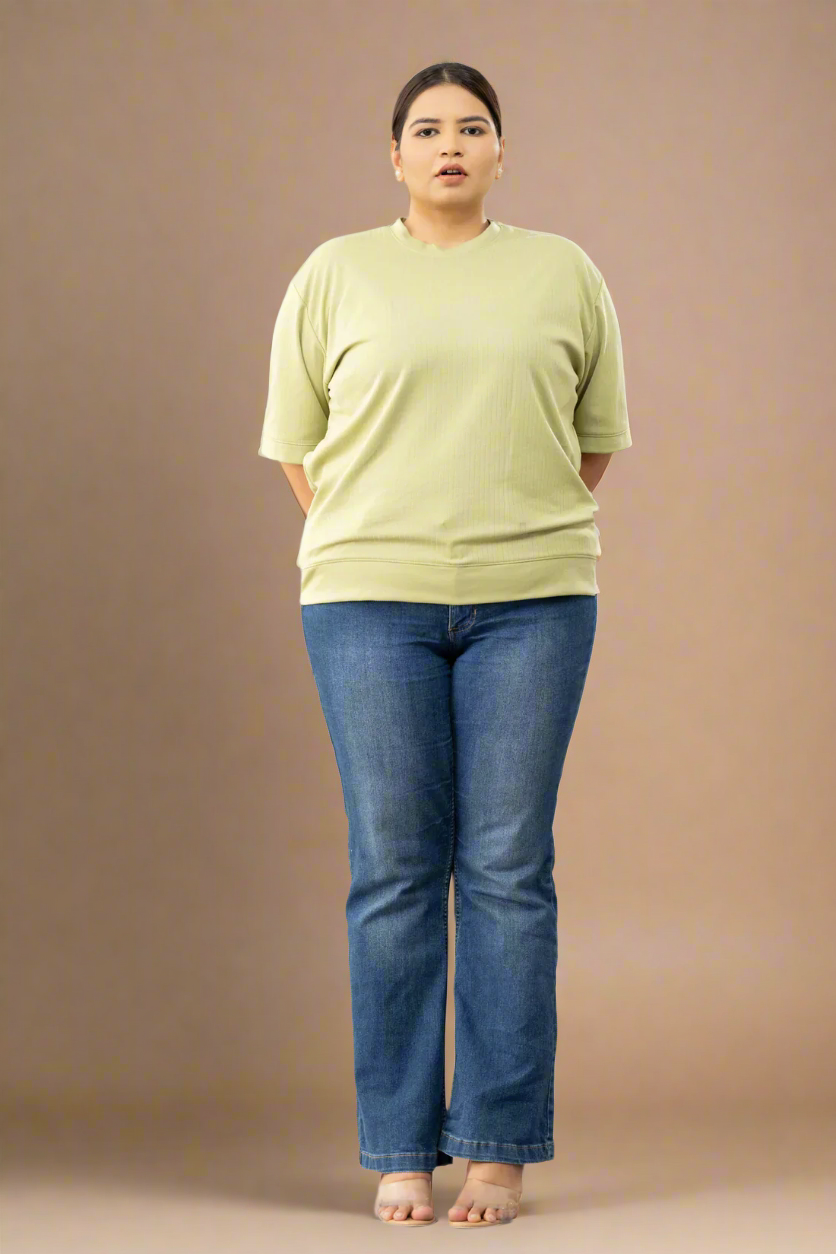 Regular Fit Cotton Casual T-shirt for Women
