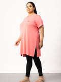 Half Sleeves Long Top For Women 