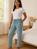 Women’s Cotton Striped Pajama Pants | High Waisted | Sizes L–5XL