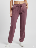 Mid Rise Easy Cotton Pants-Cherry Blossom