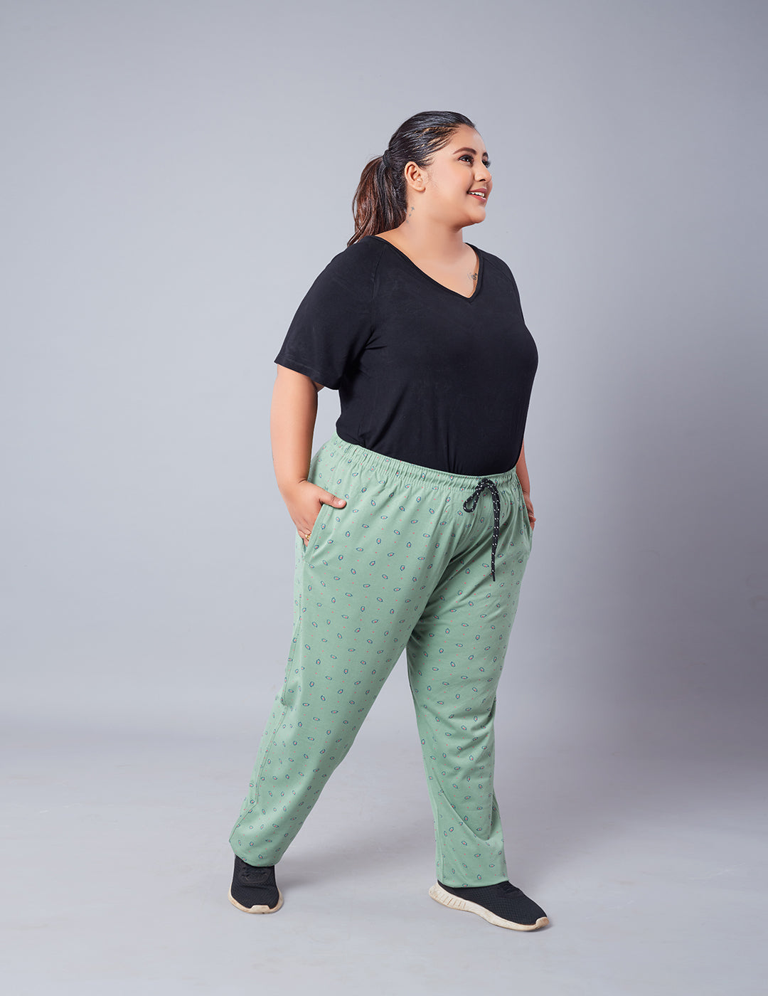 Elastic Waistband Lowers for Women