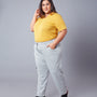 Plus Size Winters Cozy Fleece Cargo Pants For Women - Grey