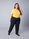 Black Women's Stylish Printed Night Pant