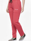 Winters Fleece Lined Warm Sweatpants -Coral