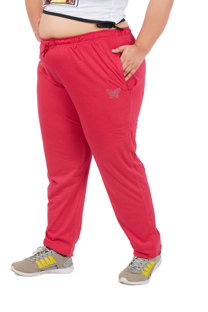 Stylish Plus Size Cotton Track Pants For Women (Pack of 2) Online In India