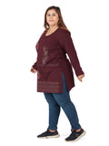 7XL longline tops for women 