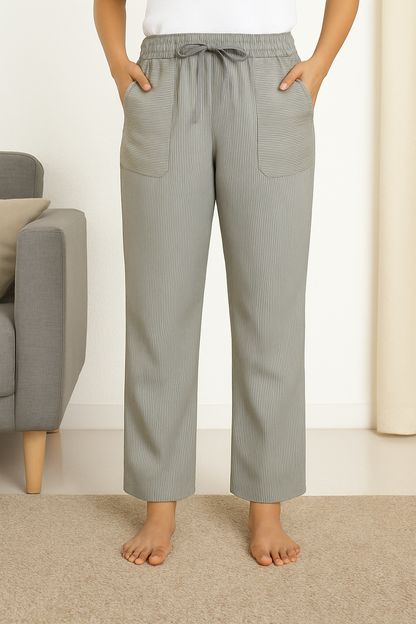 Women’s Cotton Striped Pajama Pants | High Waisted | Sizes L–5XL