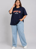 Cupid Woman Basic Printed Cotton Tees In Plus Sizes