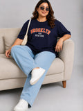 Cupid Woman Basic Printed Cotton Tees In Plus Sizes
