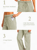 Woman Smart Straight Fit Slay Cargo Pants-Sage