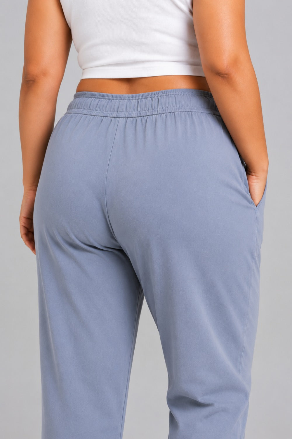 Cotton Capris For Women - Half Capri Pants - Pearl Grey