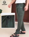 Men's Cotton Cargo Lower – Stretchable Regular Fit with Elastic Waist & Cargo Pockets