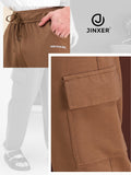 Men's Cotton Cargo Lower – Stretchable Regular Fit with Elastic Waist & Cargo Pockets