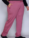 Winter Wear Warm Fleece Lowers For Women  - Mauve