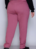 Winter Wear Warm Fleece Lowers For Women  - Mauve