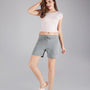 Printed Shorts For Women - Cotton Lounge Shorts - Grey
