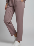 Mid Rise Easy Cotton Pants-Primrose