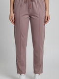 Mid Rise Easy Cotton Pants-Primrose