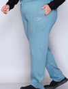 Winter Wear Warm Fleece Lowers For Women  - Sage