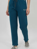 Winters Fleece Lined Warm Sweatpants -Teal