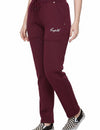 Winters Fleece Lined Warm Sweatpants -Wine