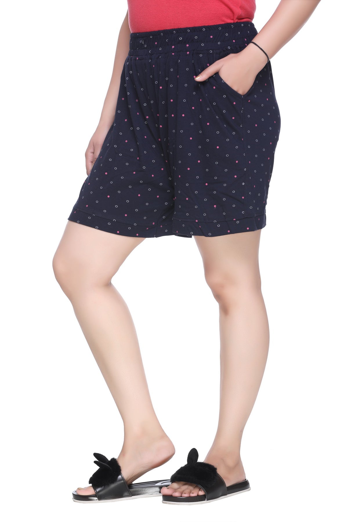 Comfortable Plus Size Printed Shorts For Women (Pack of 2) Online In India